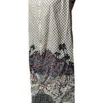 Vtg 1960s Smart Time Ivory Black Windowpane Tiger Print Zip Up House Dress S Photo 0