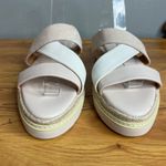 Splendid  Fara Espadrille Platform Slide Sandals Size‎ 10 Leather Pink Cream NEW Photo 4