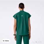 Figs Hunter Green Rafaela Scrub Top XS Photo 2