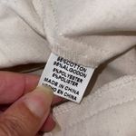 PaperMoon Womens High Rise Elastic Waist Wide Leg Cargo Pants Cream Beige Small Photo 5