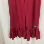 Matilda Jane Burgundy Red Big Ruffle Bottom Pants Sz.S Photo 4