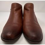 Vionic  Women's Jolene‎ Brown Leather Booties Side Zippers Size 8 Photo 2
