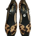 ALDO Leopard Print Pony Hair Peep Toe Platform Photo 7