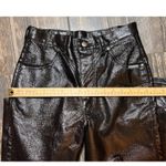 Vintage Roughrider Black Faux Leather Pants 9/10 Bareback Yoke 80's 90's NFR Photo 12