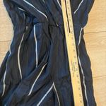 Maje  Faux Wrap Navy Striped Long Sleeve Panti Marine Jumpsuit Size 38/M Photo 6