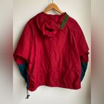 VTG LL Bean Aztec Anorak Pullover Rain Jacket Kangaroo Pocket Red Size L Photo 1