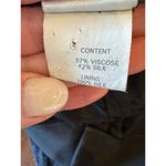 Monique Lhuillier Pants Women 8 Black Silk Blend Abstract Flowy Wide Leg Luxury Photo 6