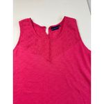 Northcrest Tank Top Womens L Pink Sleeveless Crochet Trim Casual Summer Size L Photo 4