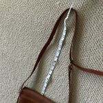 Laura U.S.A. Vintage Leather Brown Crossbody Brass Turnlock Bag Handbag Like New Photo 12