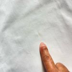 Eileen Fisher Organic Cotton Spandex Chino Cropped White Pants Size M Stretch Photo 7