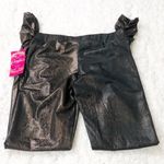 Candie's 🆕 Candie’s metallic snakeskin leggings black gold Photo 2