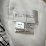 David's Bridal  Off-Shoulder White Wedding Dress Photo 7