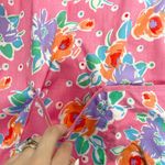 Design House Artist Smock Apron Floral Bright Painter Tunic Artsy USA Made Pink Size undefined Photo 6