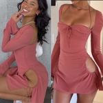 House Of CB 'Baby 'Pink Chiffon Cutout Halter Mini Dress/Size XS Photo 1