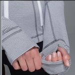 Lululemon  Define Jacket Tonka Stripe Heathered Slate White Womens 6 Athletic Photo 3