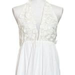 For Love & Lemons  White Open Back Maxi Wedding Dress Boho Sexy Halter Gown Small Photo 13