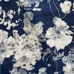 Brave Soul Navy Blue and Cream Floral Print Skirt Womans Size 10 Photo 3