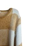 Fever Sweater Womens 2X Multicolor Patchwork Plaid Fuzzy Shaggy Pullover Stretch Photo 2