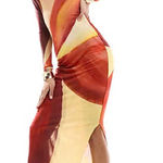 Farai London Aphrodite Long Sleeve Maxi Dress Size Medium Photo 0