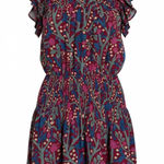 Entro floral smocked waist ruffle mini dress Red Size M Photo 0