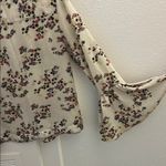 Carolina belle  Cream and Purple Floral Top Photo 4