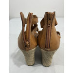 Brash Womans Size 10 Brown Strappy Zip Wedge Espadrille Sandals NWOT Photo 4