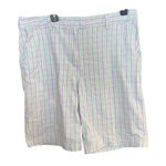 Lady Hagen  Shorts Size 14 Plaid Mid Rise 10" Inseam Golf Light Purple & Green Photo 0
