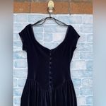 Laura Ashley Vintage Velvet Dress Size 6 Deadstock Photo 5