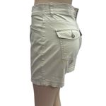 Lee  Sinfully Soft Cream Khaki High Waist Button Flap Pocket Shorts Womens 8 Photo 3