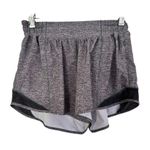 Lululemon Hotty Hot Short Rise 4" Heather Lux Multi Black/Gray Size 4 Gray Photo 3
