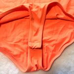 ZARA  Neon Orange Bodysuit Small Spaghetti Strap High Cut One Piece Photo 1