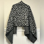 Lulla Extra wide Reversible long scarf or wrap Black Photo 3