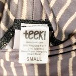 Teeki  Dust Gold Striped Hot Yoga Pant Leggings Womens Small Activewear Photo 4