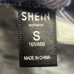 SheIn EUC Sky Blue White Stripe Skirt W/Tie Size Small Photo 11