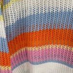 VICI Fate  Collection Shades of Spring Knit Cotton Blend Striped Sweater Sz Small Photo 5