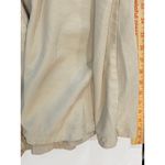 Nine West Sleeveless Beige Shirt Dress Button Drawstring Safari Rayon Blend L Photo 2