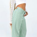 Princess Polly Lester Mom Jeans Sage Green Photo 1