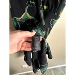 Ba&sh  Leo A Line Dress Black Green Floral Mini Size Large (3) Photo 6