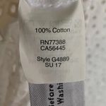 Madewell  Eyelet Bell-Sleeve Shirt White Sz XS Photo 4