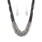 Paparazzi Lock, Stock, and Sparkle Black Necklace (474) Photo 1