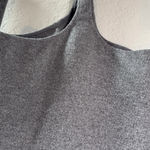 Lovers + Friends  Ribbed V Neck Knit Top Gray Contrast Trim Size M Photo 5