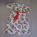 Unique Vintage  white/ multicolor  floral dress, plus size 5X lightweight Photo 12