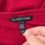 Eileen Fisher Сherry Red Drop 3/4 Sleeve Boat Neck Sweater Merino Wool Alpaca S Photo 7