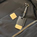 Black Nylon Backpack with Gold Hardware Photo 5