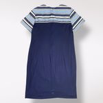 Vilagallo Vediana Blue Striped Jacquard‎ Mini Dress Size 8 Boho Embroidered Photo 6