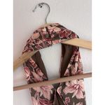 Veronica Beard  Alberta Halterneck Silk Blend Deep Ochre Multicolored Dress Sz 10 Photo 8