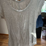 American Eagle Outfitters Light Gray Short Sleeve Tee Photo 0