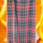 J London 100%‎ Wool Plaid Long Skirt Size 10 Red Photo 0