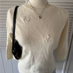 Limited Too  White Knitted Patterned Sweater Photo 2