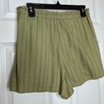 Roller Rabbit NEW Small Lurex Shadow Stripe Laina Short Olive Green Womens Photo 2